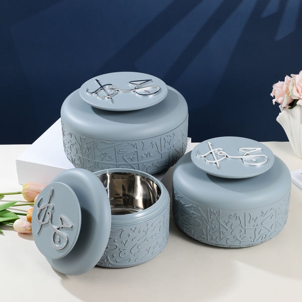 Food Warmer Set From Jiwar - Blue + Silver