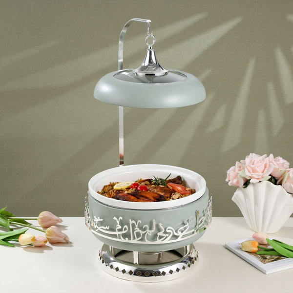 Serving Buffet - L From Jiwar - Light Green + Silver