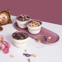 Sweet Bowls Set With Porcelain Tray 7 Pcs From Joud - Purple