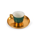 Turkish  Coffee Set 12Pcs From Majlis - Green