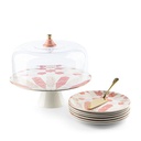 Cake  Serving Set 9Pcs From Amal - Pink