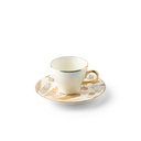 Turkish  Coffee Set  From Amal - Beige