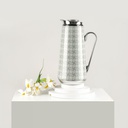 Vacuum Flask For Tea And Coffee From Rattan - Grey