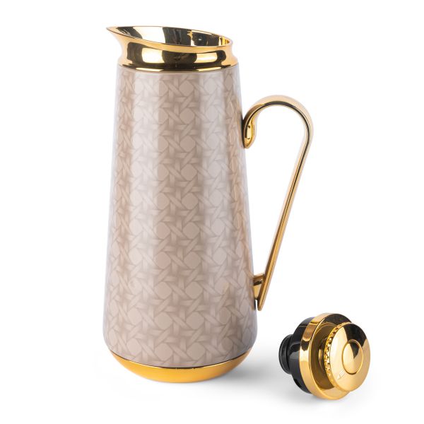 Vacuum Flask For Tea And Coffee From Rattan - Coffee