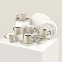 Turkish  Coffee Set 12Pcs From Rattan - Beige