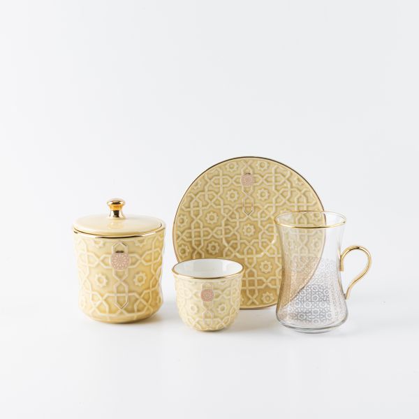 Tea And Arabic Coffee Set From Rossete - Ivory