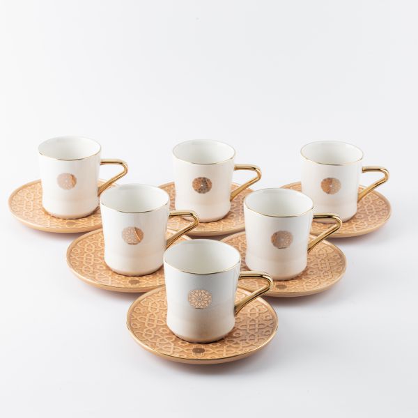 Porcelain Tea Set From Rossete - Orange