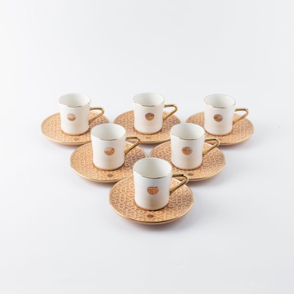 Turkish Coffee Set From Rossete - Orange