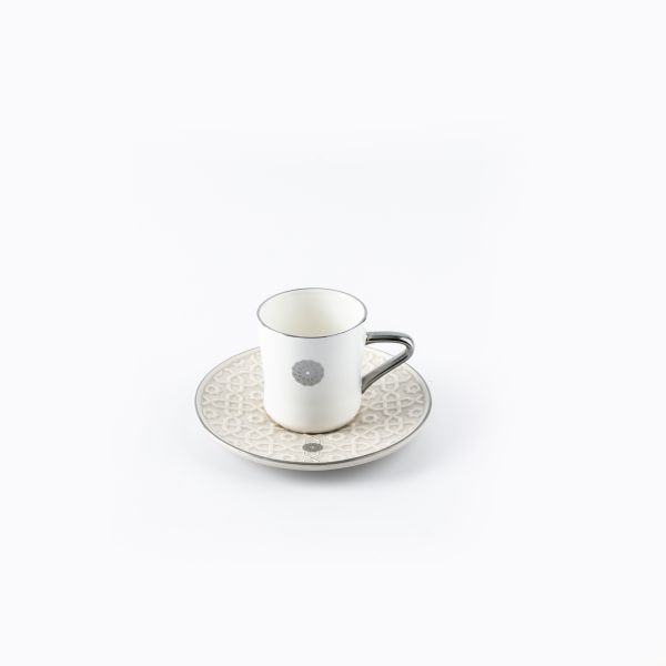 Turkish Coffee Set From Rossete - Beige