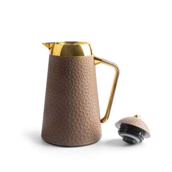 Vacuum Flask For Tea And Coffee From Crown - Brown