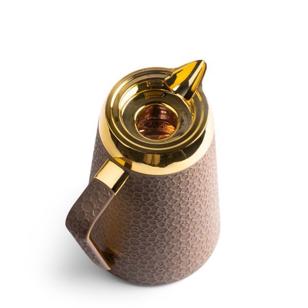 Vacuum Flask For Tea And Coffee From Crown - Brown