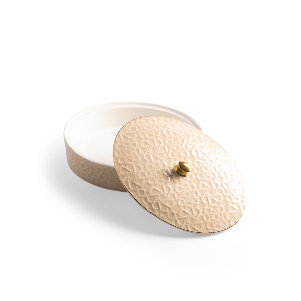 Medium Date Bowl From Crown - Beige