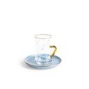 Tea Glass Sets From Crown - Blue