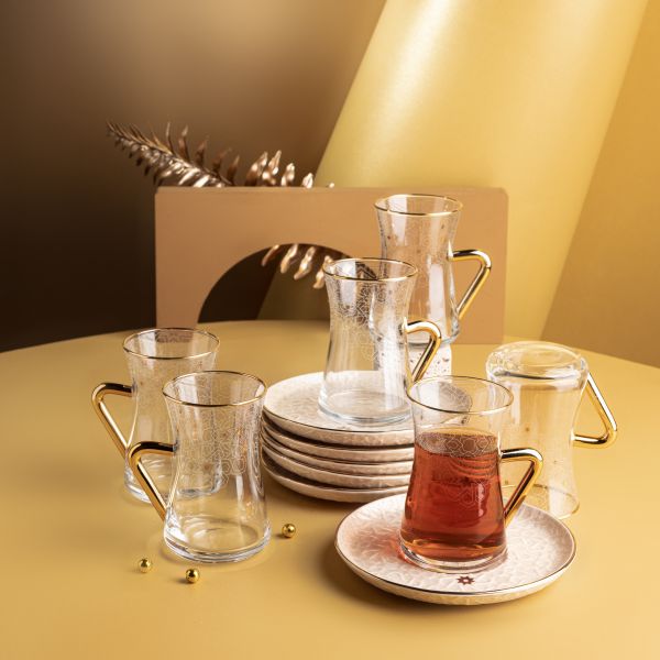 Tea Glass Sets From Crown - Beige