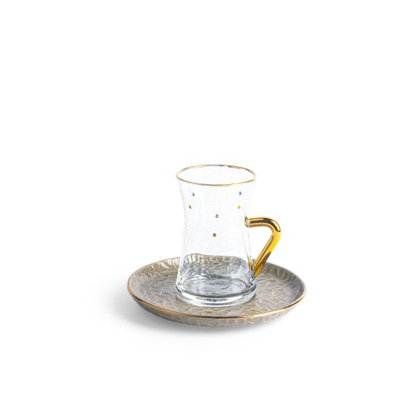 Tea Glass Sets From Crown - Grey