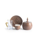 Tea And Arabic Coffee Set 19Pcs From Crown - Brown