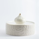 Large Acrylic Date Bowl From Diwan -  Beige