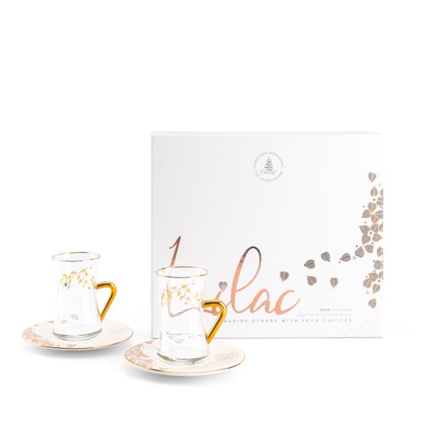 Tea Glass Sets From Lilac - Beige