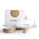 Cake  Serving Set 9Pcs From Crown - Beige