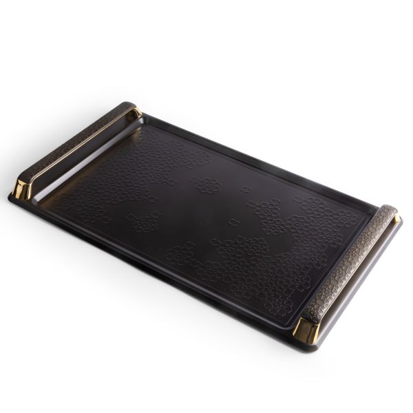 Serving Tray From Crown - Black