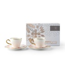 Turkish  Coffee Set 12Pcs From Amal - Pink