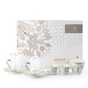 Tea And Arabic Coffee Set 19Pcs From Amal - Grey