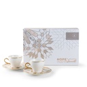 Turkish  Coffee Set  From Amal - Beige