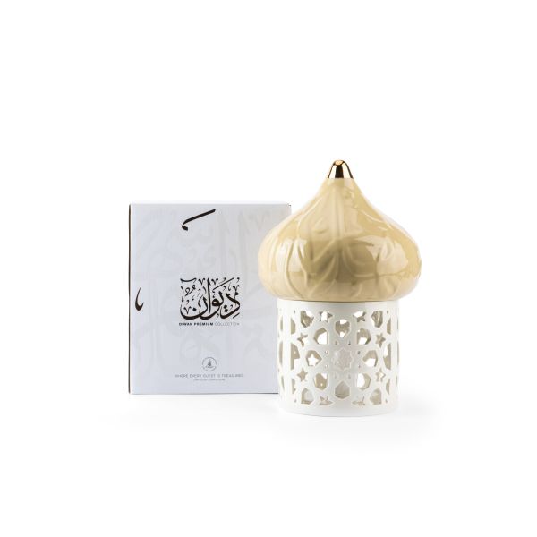 Large Electronic Candle From Diwan -  Ivory