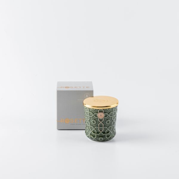 Small Luxury Scented candle From Rosette - Green