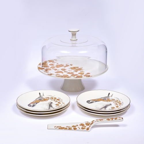 White - Cake Serving Sets From Muhra