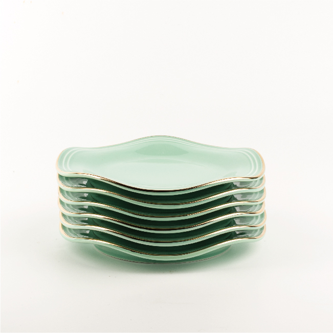 Teal - Nuts Serving Plates From Waves