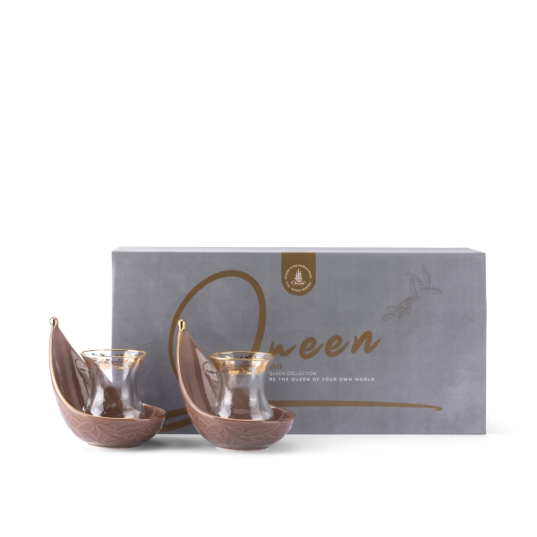 Tea Glass Sets From Queen - Brown