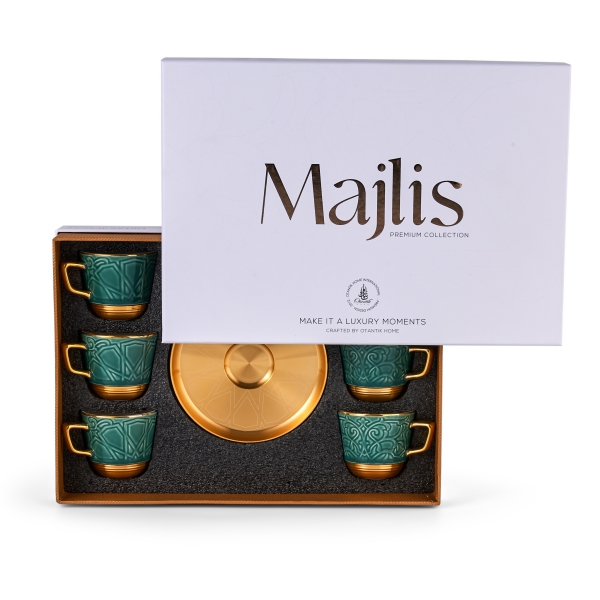 Turkish  Coffee Set 12Pcs From Majlis - Green