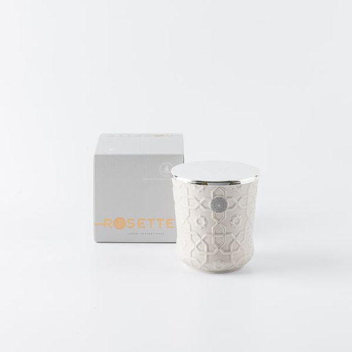 [ET2198] Large Luxury Scented candle From Rosette - Beige