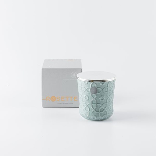 [ET2199] Large Luxury Scented candle From Rosette - Blue
