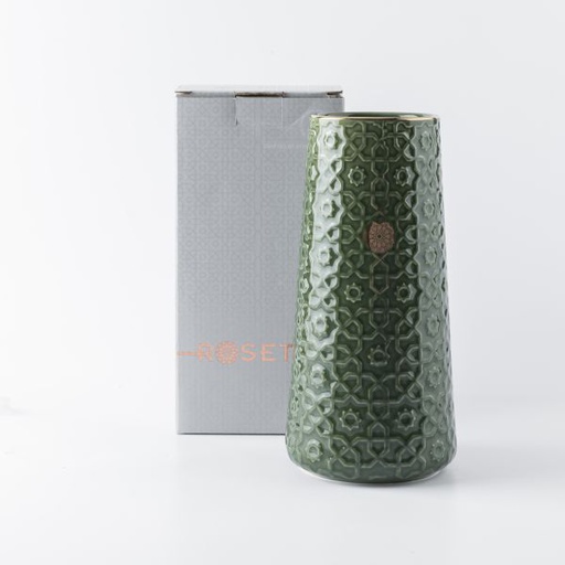 [ET2217] Large Flower Vase From Rosette - Green