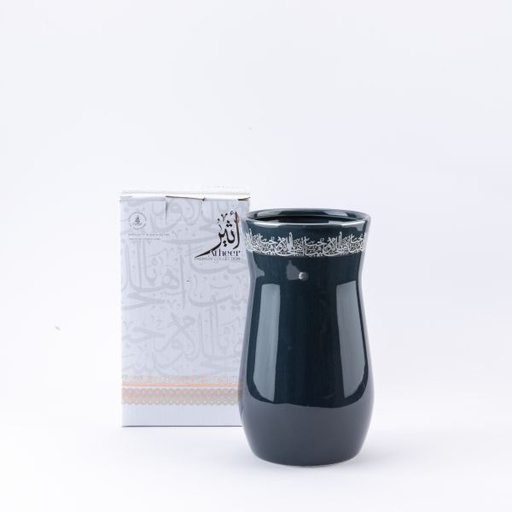 [ET2524] Medium Flower Vase From Ather - Blue + Sliver