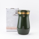 Large Flower Vase From ِAther - Olive + Gold