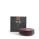 Serving Plates 6 Pcs From Joud - Purple