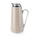 Vacuum Flask For Tea And Coffee From Rattan - Beige